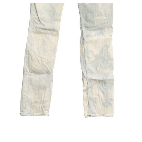 Express Womens Blue Jeans Acid Washed Polycotton Denim Skinny Distressed Zip 6 - Picture 6 of 6